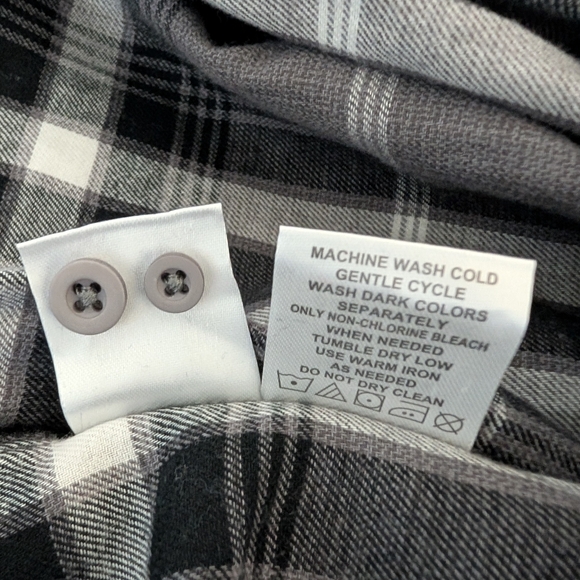 NORTY RIVER Women's Plaid Print Long Sleeve Button Down Flannel Shirt - Picture 7 of 7